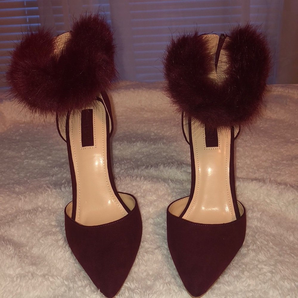 Burgundy heels